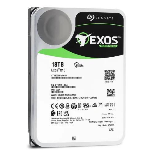 Seagate Exos X18 ST18000NM004J 18TB 7.2K RPM SAS 12Gb/s 3.5in Refurbished HDD